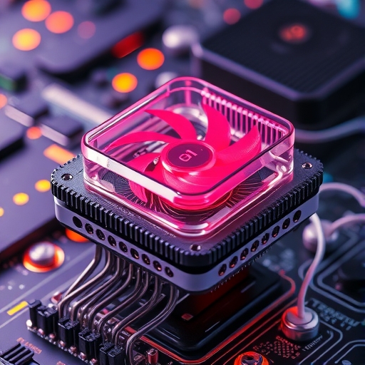 AI晶片散熱系統的示意圖