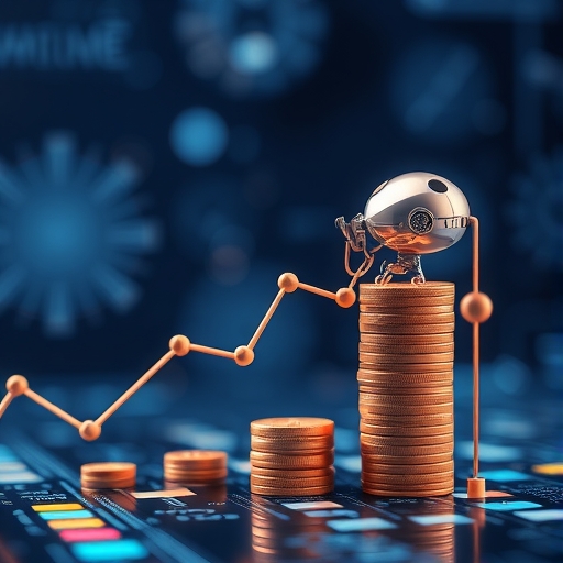 AI 投資趨勢相關的金融圖像