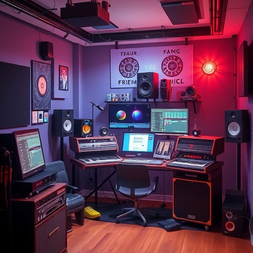 AI音樂創作工作室場景