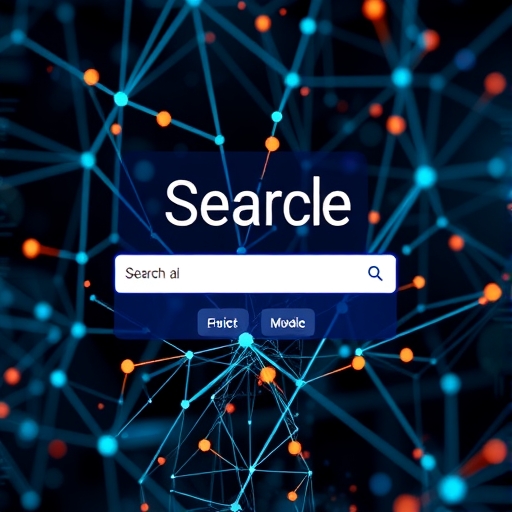 人工智慧驅動的搜尋引擎運作示意圖