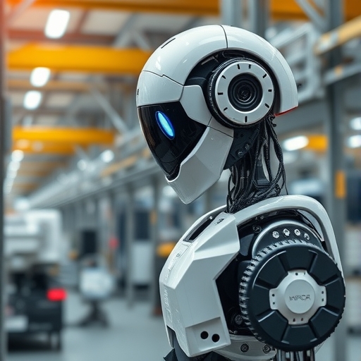 AI機器人在現代工廠中運作
