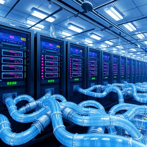 液冷包圍的AI伺服器