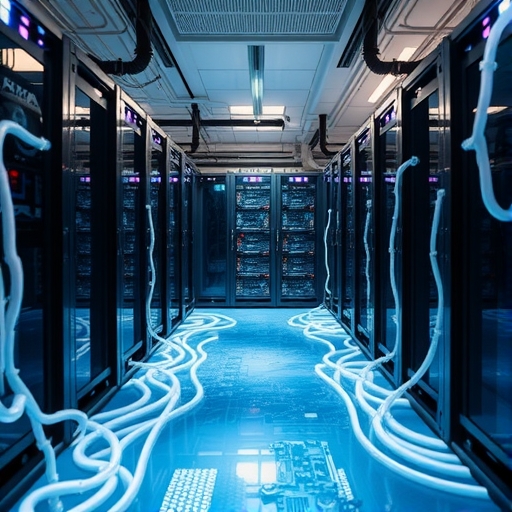 液冷包圍的AI伺服器