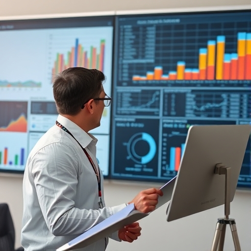 一位男子正在街頭交易股票