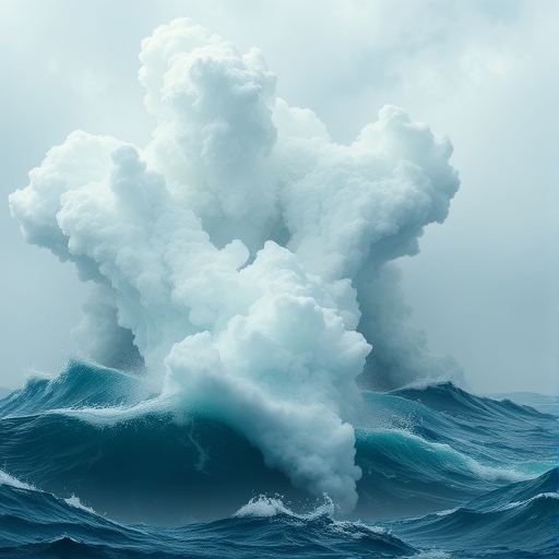 象徵貿易緊張的風暴