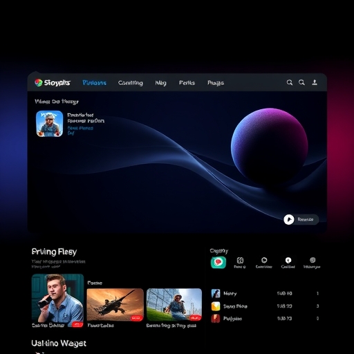 一個串流平台的介面