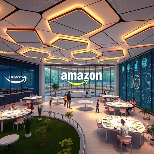 亞馬遜總部呈現AI主題