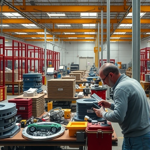 美國製造環境中的摩托羅拉生產車間