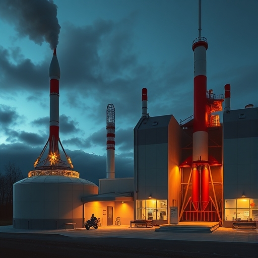 一座高產能固體火箭發動機新廠的外觀