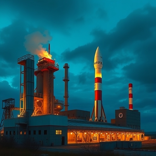 高產能固體火箭發動機新廠的外觀第二張