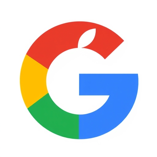 Apple 和 Google 標誌融合