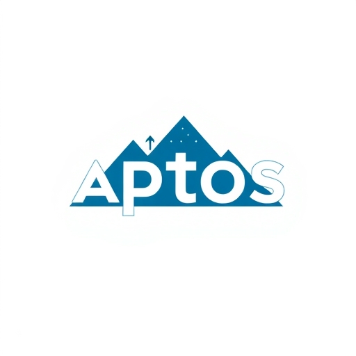 Aptos 標誌與上升趨勢圖