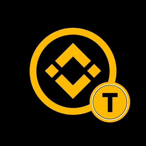Binance logo with USDT