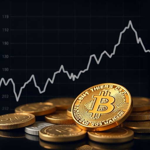 比特幣價格圖表呈下跌趨勢