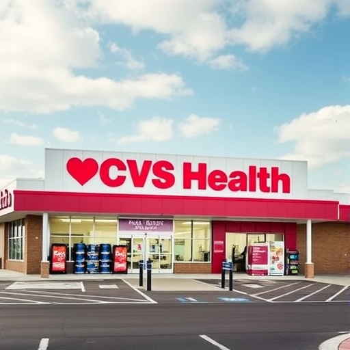 CVS健康公司股市上升的圖表