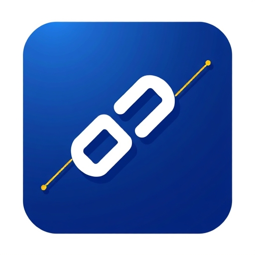 Chainlink logo on a rising graph