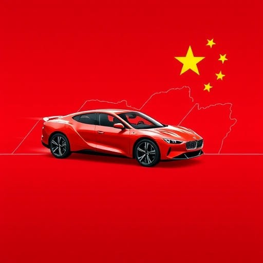 中國汽車產業的全球供應鏈網絡圖示