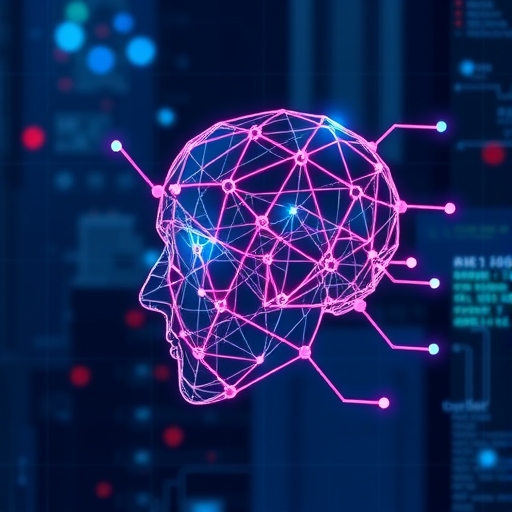 一位研究人員正在操作AI模型