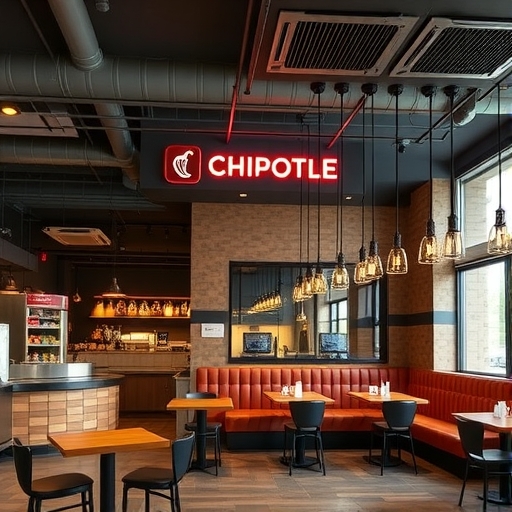 Chipotle餐廳內部裝潢