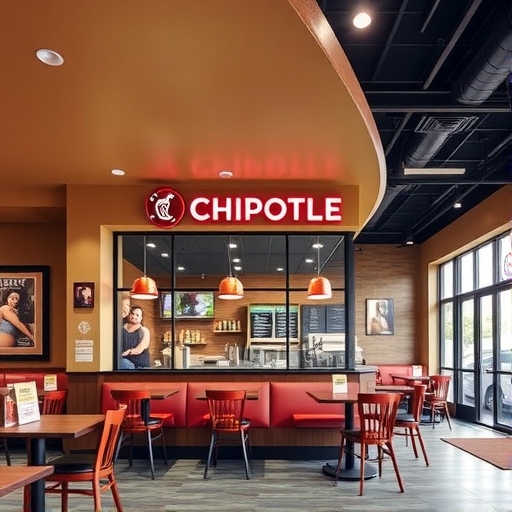 Chipotle餐廳現代化內部設計