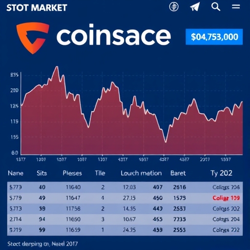 Coinbase 股票市場分析圖