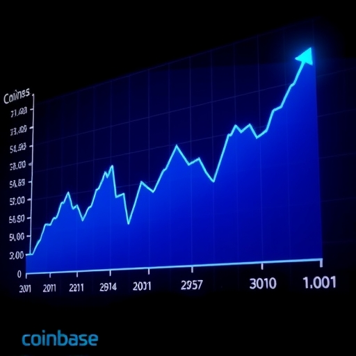Coinbase股市圖表下跌