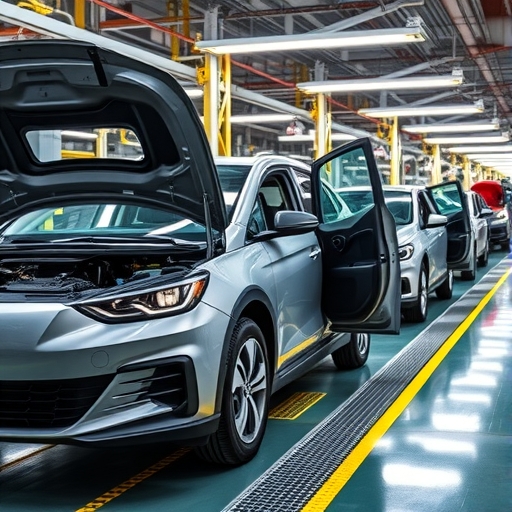 未來電動車生產線示意圖