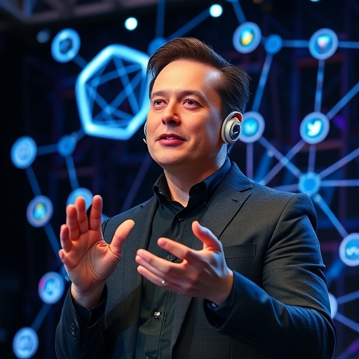 伊隆馬斯克正在介紹 AI 技術