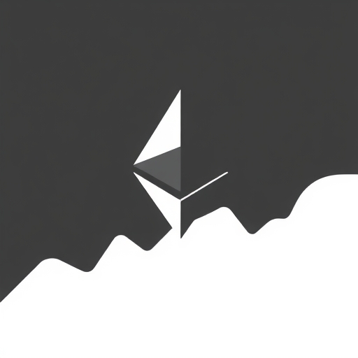 以太坊標誌與上升圖表