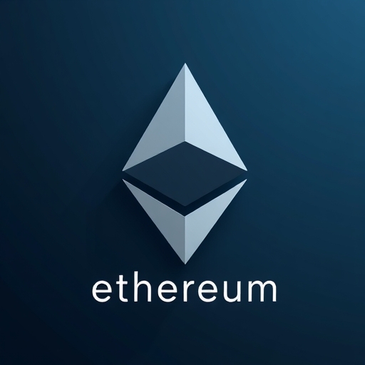 以太坊標誌與上升圖表