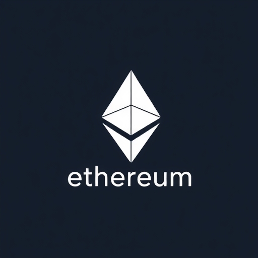 以太坊標誌與上升圖表