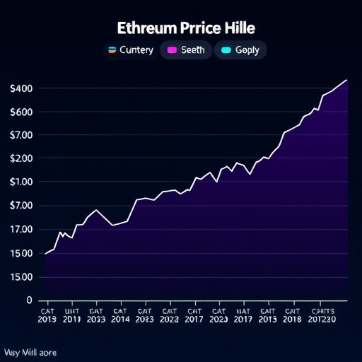 以太裡ETH價格上漲圖表