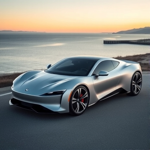 一輛Fisker Ocean電動車