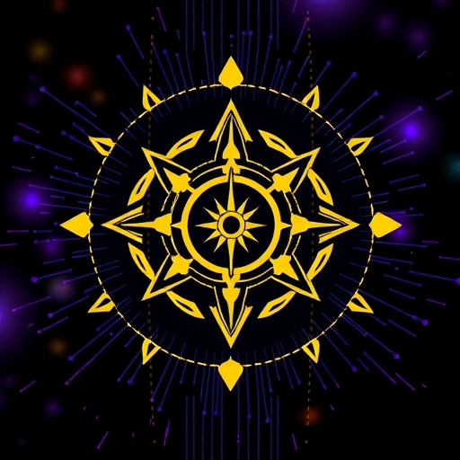 Gemini logo with digital background