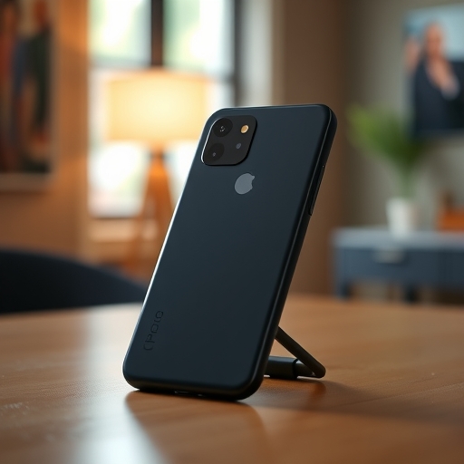 Google Pixel 10 放在桌上