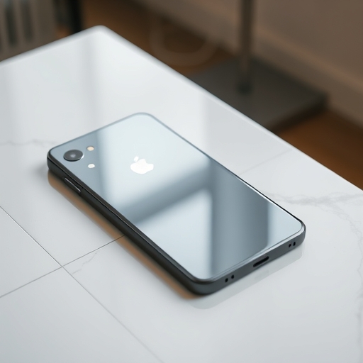 Google Pixel 10 放在桌上