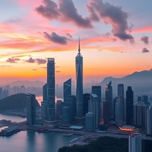 香港天際線與數位資產