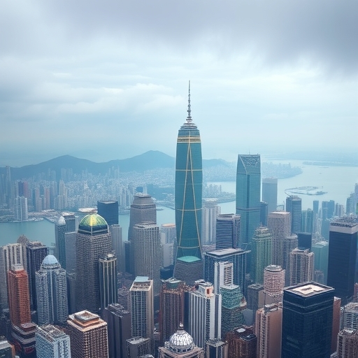 香港天際線與數位資產