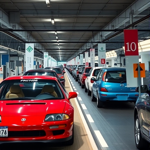 日本汽車產業的生產線