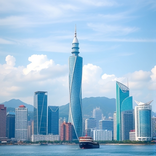 高雄擁有金融大樓的天際線