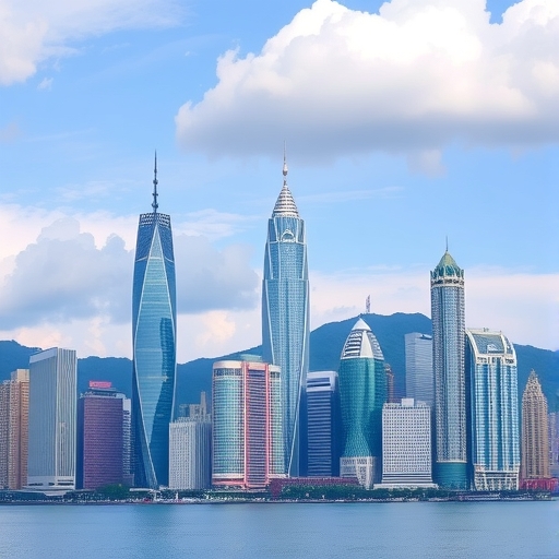 高雄擁有金融大樓的天際線