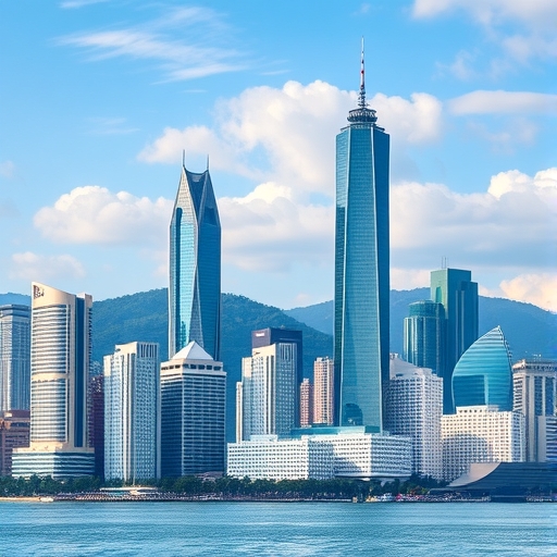 高雄擁有金融大樓的天際線