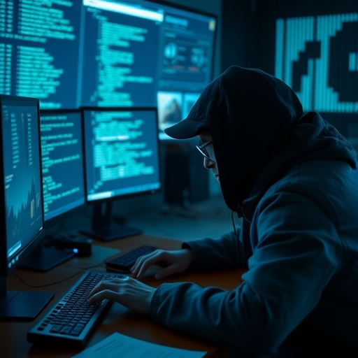 北韓駭客操作電腦進行網絡攻擊