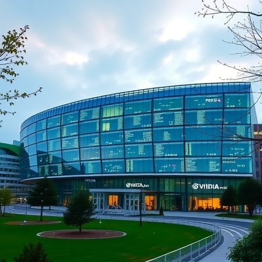 輝達總部展示人工智慧技術