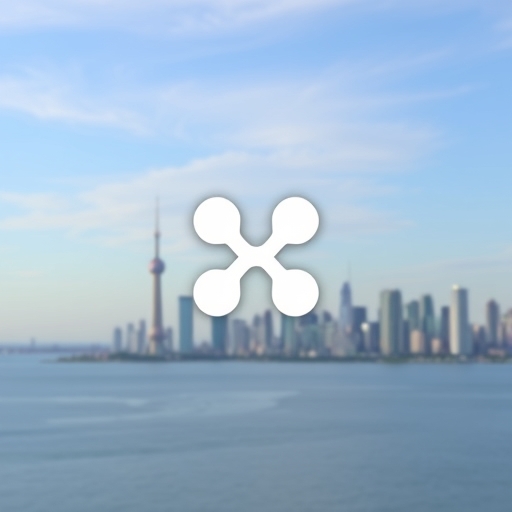 Ripple logo against a skyline