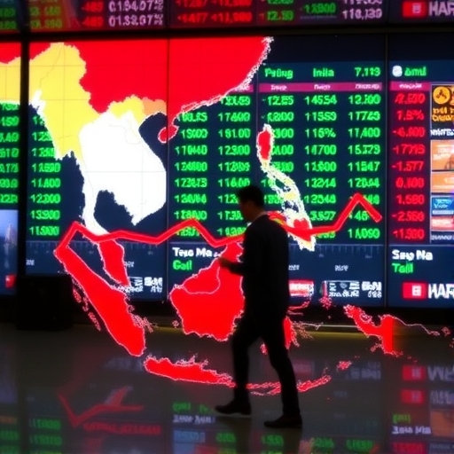 東南亞股市下跌趨勢圖