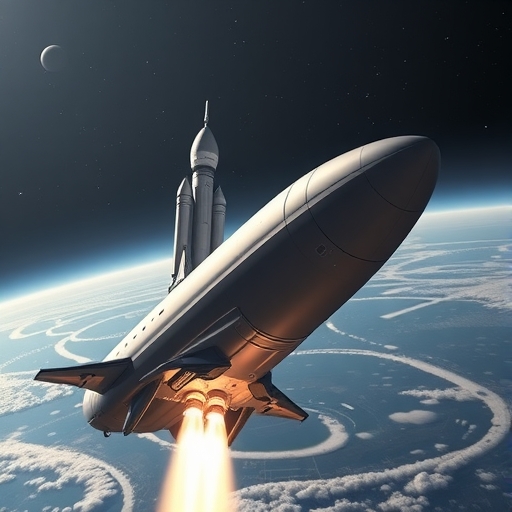 SpaceX 星艦正在發射到太空