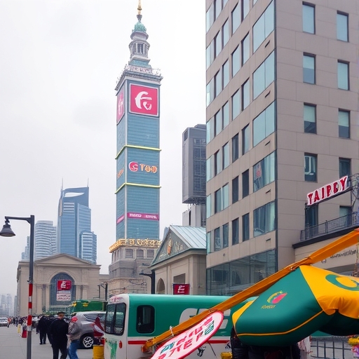 台北101的遊客購買紀念品