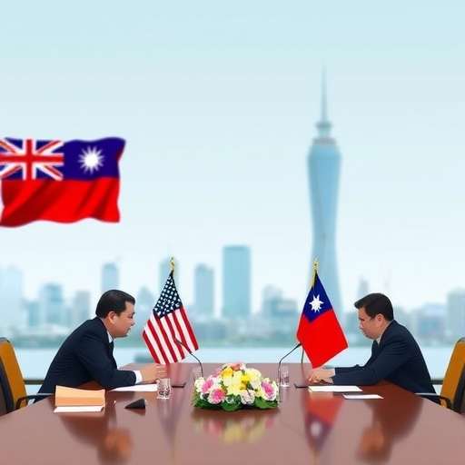 台灣與美國貿易談判場景