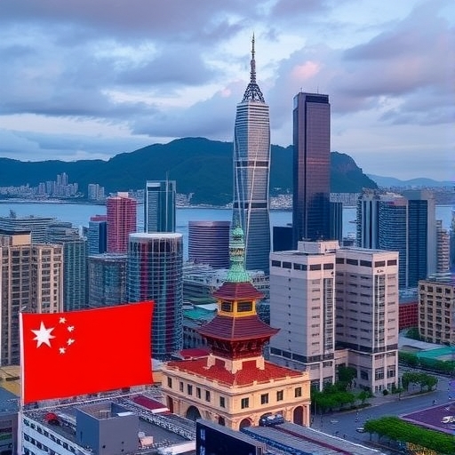 一位男子正在街頭交易股票